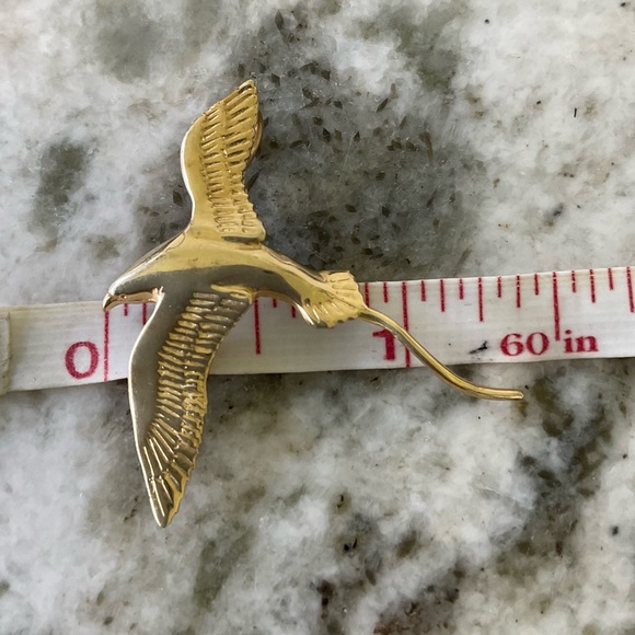 PRICE DROP 14k Gold Vintage Seabird handcrafted charm/pendant - Picture 4 of 6